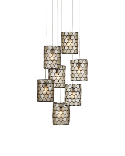 Regatta 7-Light Round Multi-Drop Pendant