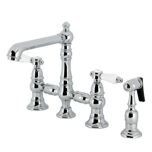 Bel-Air Bridge Kitchen Faucet in Polished Chrome