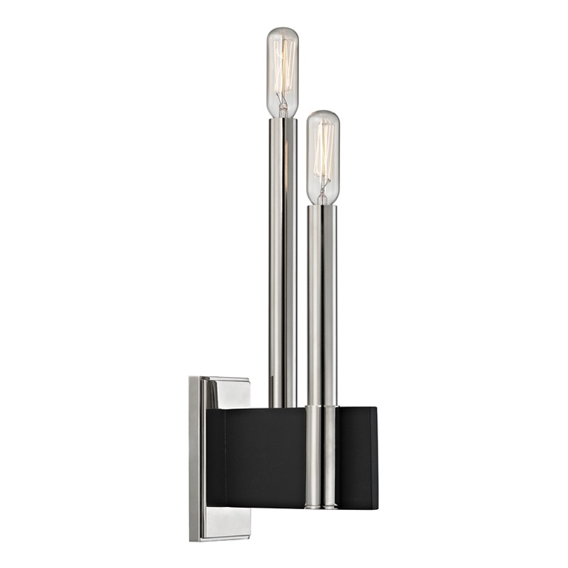 Abrams Wall Sconce with Polished Nickel Finish