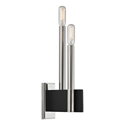 Abrams Wall Sconce with Polished Nickel Finish