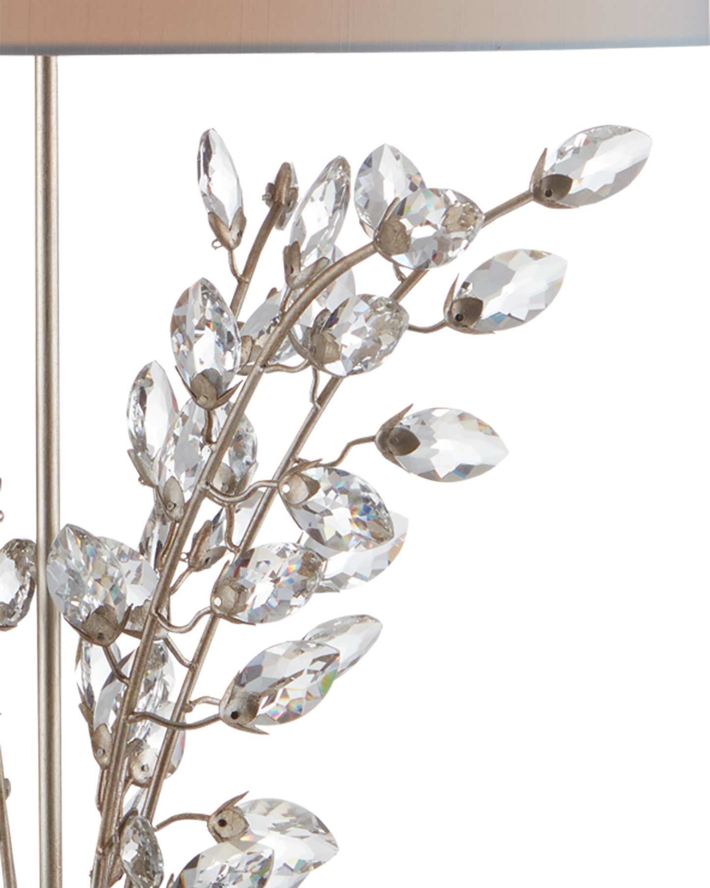 Forget-Me-Not Silver Table Lamp