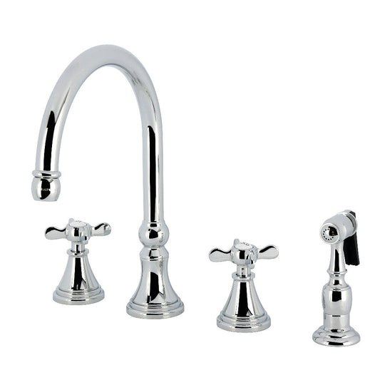 Essex Widespread Kitchen Faucet in Polished Chrome