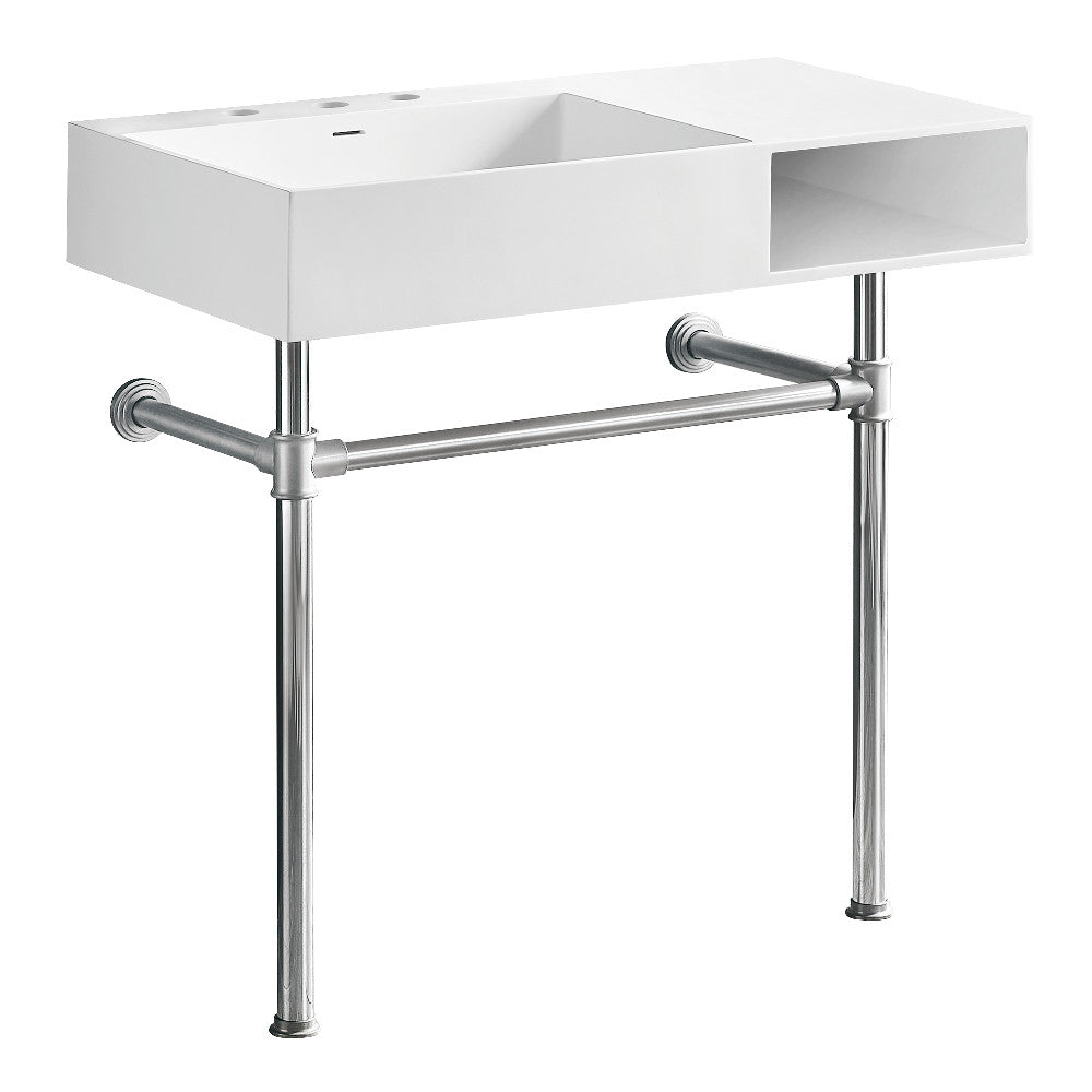 Aurelius 36.63 Inch Console Sink in White