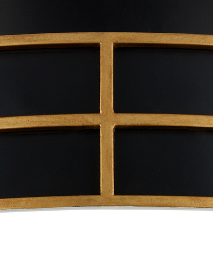 Fielding Black Flush Mount