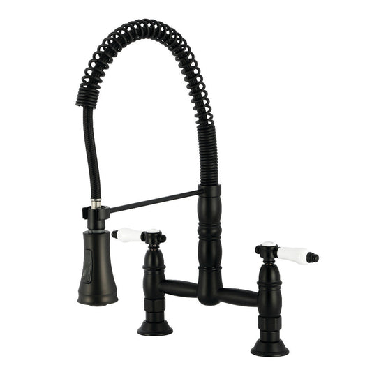 Bel-Air Pre-Rinse Kitchen Faucet in Matte Black