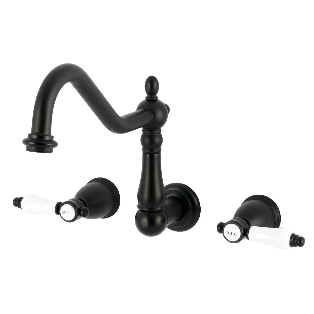 Bel-Air Wall Mount Kitchen Faucet in Matte Black