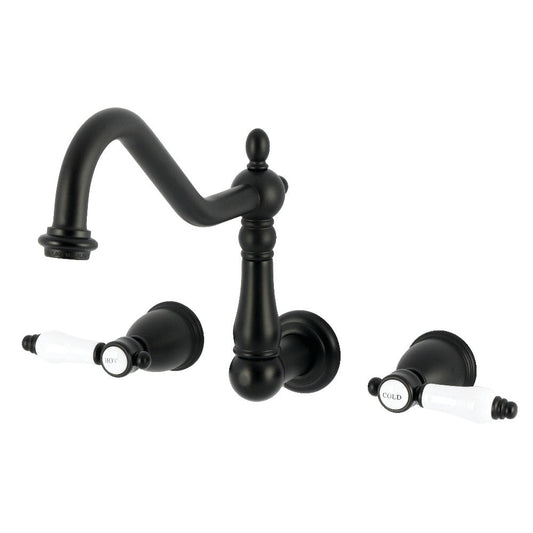 Bel-Air Wall Mount Kitchen Faucet in Matte Black