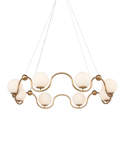 Equilibrium Brass Chandelier