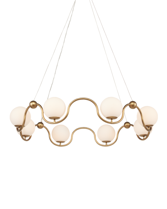 Equilibrium Brass Chandelier