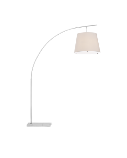 Cloister Large Nickel Floor Lamp