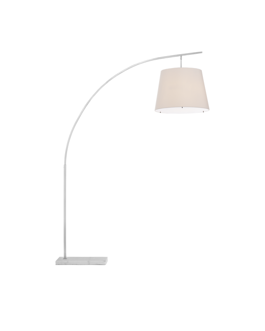 Cloister Large Nickel Floor Lamp