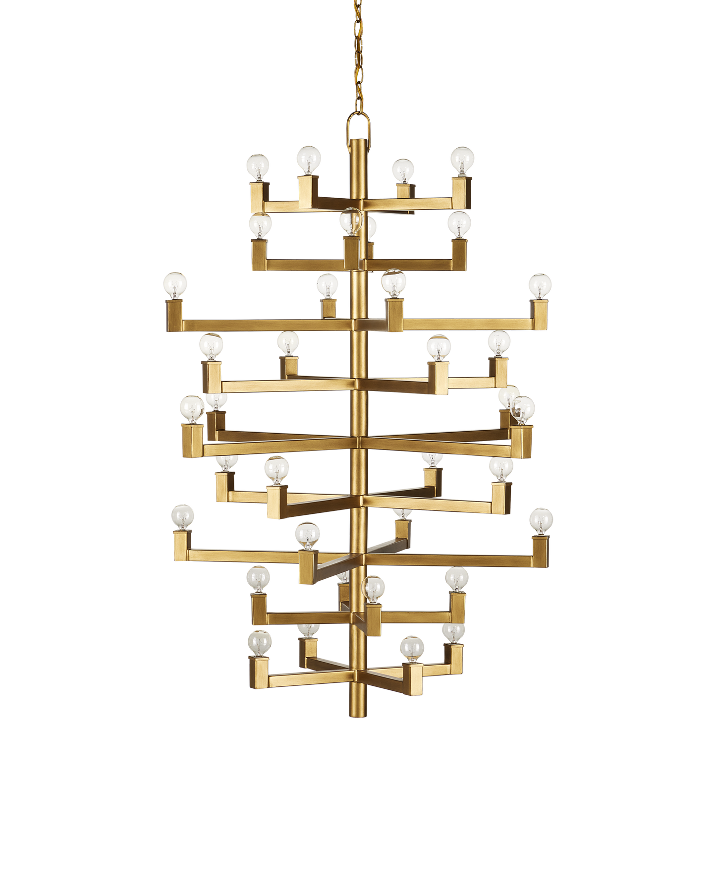 Andre Large Brass Chandelier