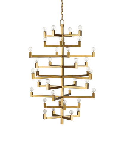 Andre Large Brass Chandelier