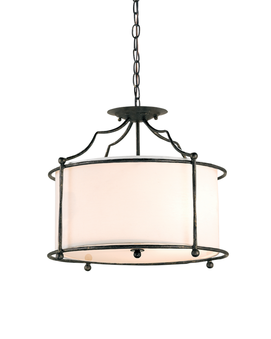 Cachet Black Semi-Flush Mount