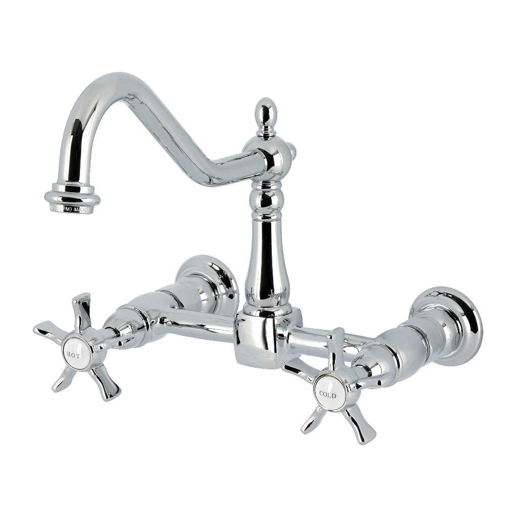 Hamilton Wall Mount Kitchen Faucet in Polished Chrome