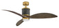 Merrick 60" LED Smart Fan - Heritage Brass