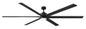 Indy Maxx 99" LED Smart Fan - Matte Black