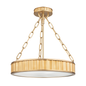Middlebury Semi Flush with Aged Brass Finish