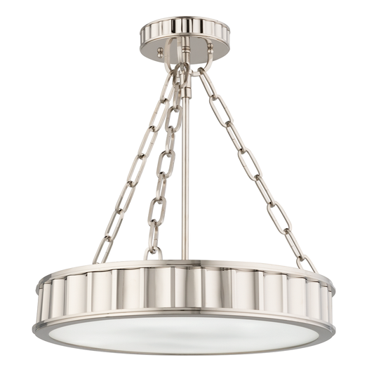 Middlebury Semi Flush with Polished Nickel Finish