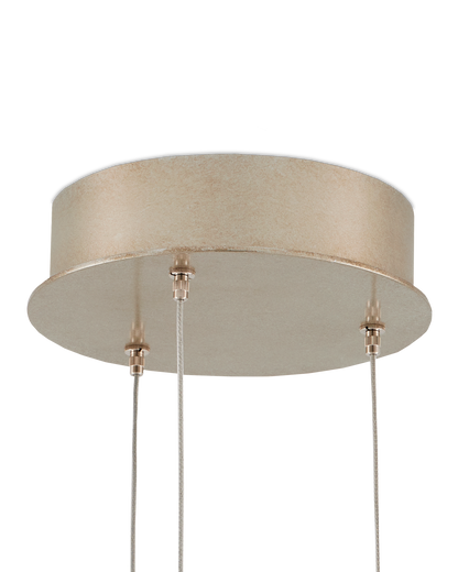 Crystal Bud 3-Light Round Multi-Drop Pendant