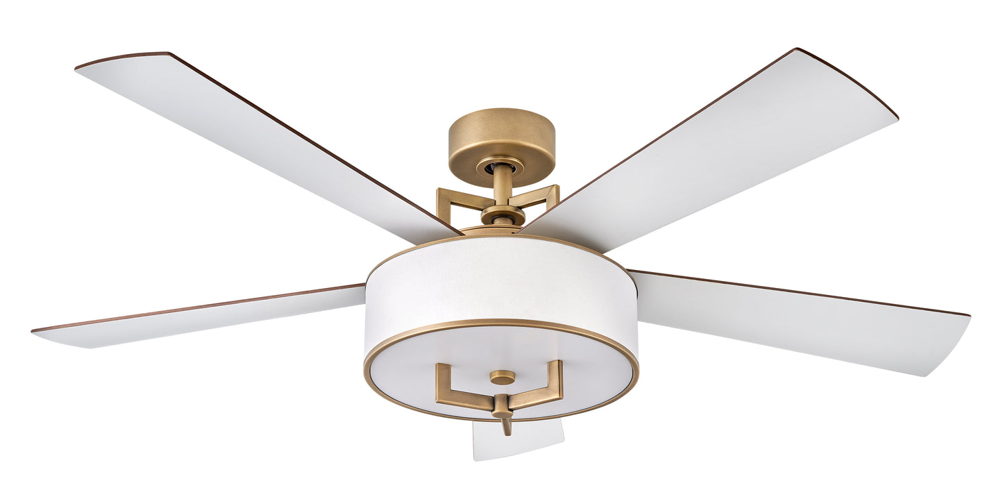 Hampton 56" LED Smart Fan - Heritage Brass
