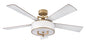 Hampton 56" LED Smart Fan - Heritage Brass