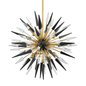 Sparta Chandelier with Aged Brass Finish