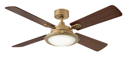 Collier 54" LED Smart Fan - Heritage Brass