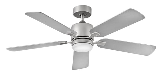 Afton 52" LED Fan - Satin Steel