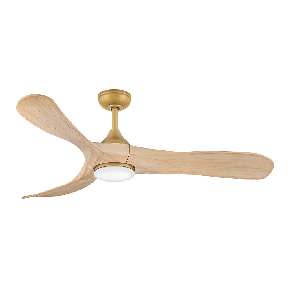 Swell Illuminated 56" LED Smart Fan - Heritage Brass