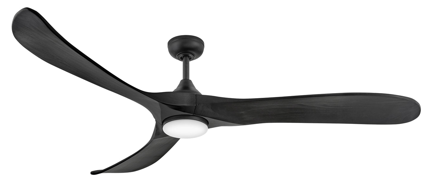 Swell Illuminated 72" LED Smart Fan - Matte Black