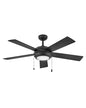 Croft 52" LED Fan - Matte Black