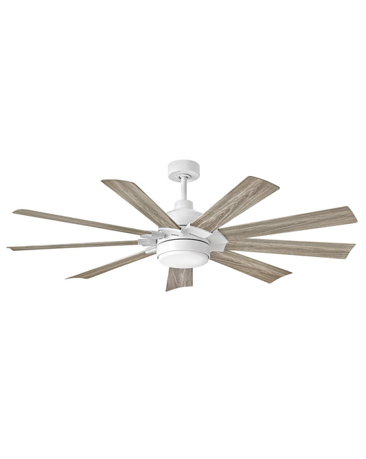 Turbine 60" LED Smart Fan - Chalk White