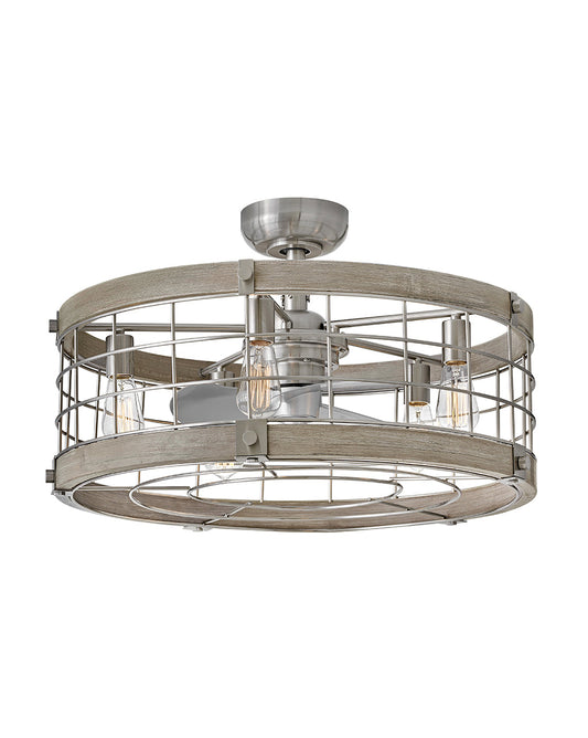 Bryce 27" LED Fandelier - Brushed Nickel