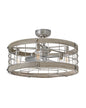 Bryce 27" LED Fandelier - Brushed Nickel