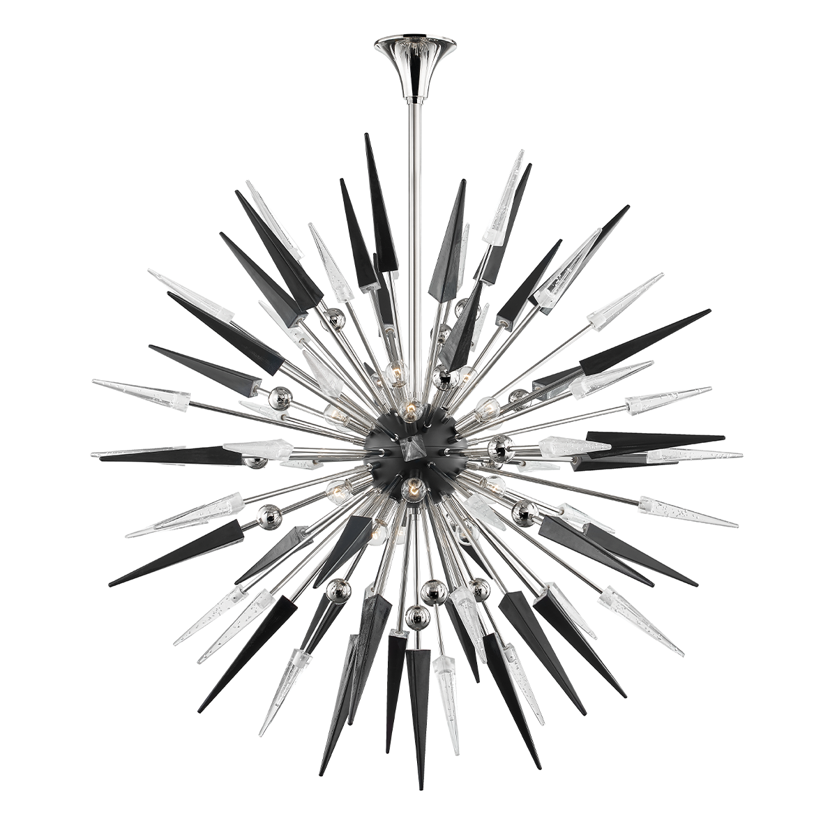 Sparta Chandelier with Polished Nickel Finish