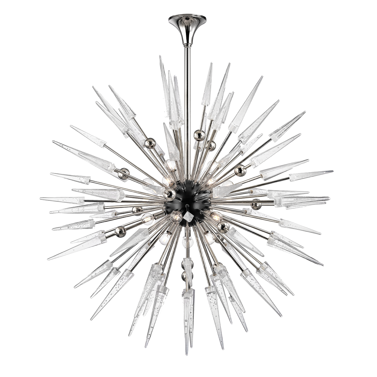 Sparta Chandelier with Polished Nickel Finish