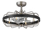 Eli 22" LED Fandelier - Brushed Nickel