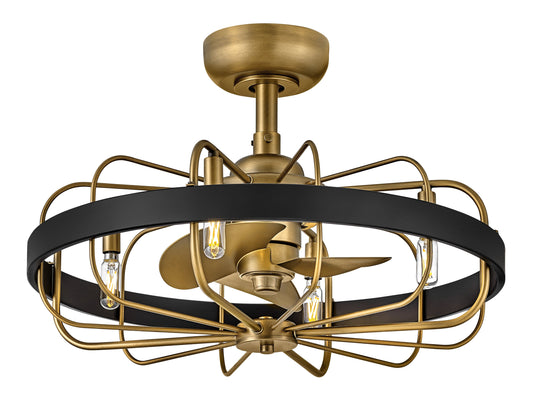 Eli 22" LED Fandelier - Heritage Brass