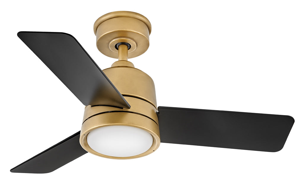Chet 36" LED Fan - Heritage Brass