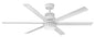 Draftsman 60" LED Smart Fan - Matte White