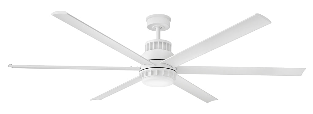 Draftsman 72" LED Smart Fan - Matte White