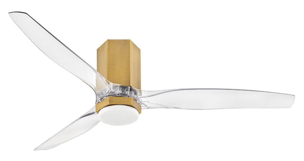 Facet 52" LED Smart Fan - Heritage Brass