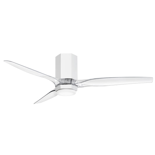 Facet 52" LED Smart Fan - Matte White