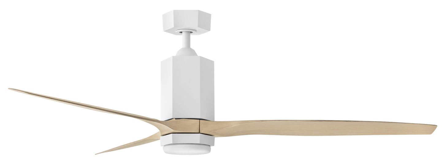 Facet 60" LED Dual Mount Smart Fan - Matte White