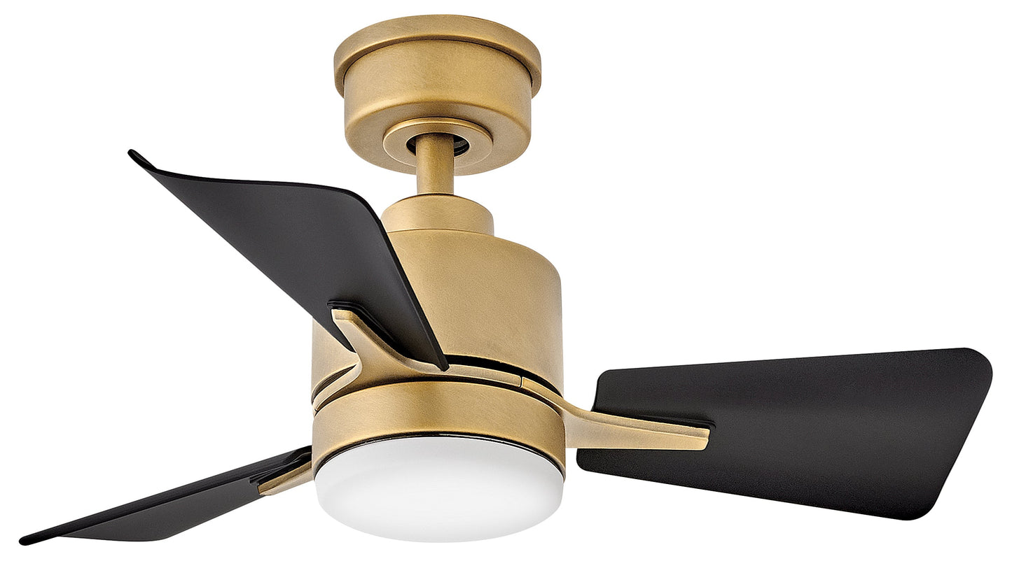 Atom 30" LED Fan - Heritage Brass