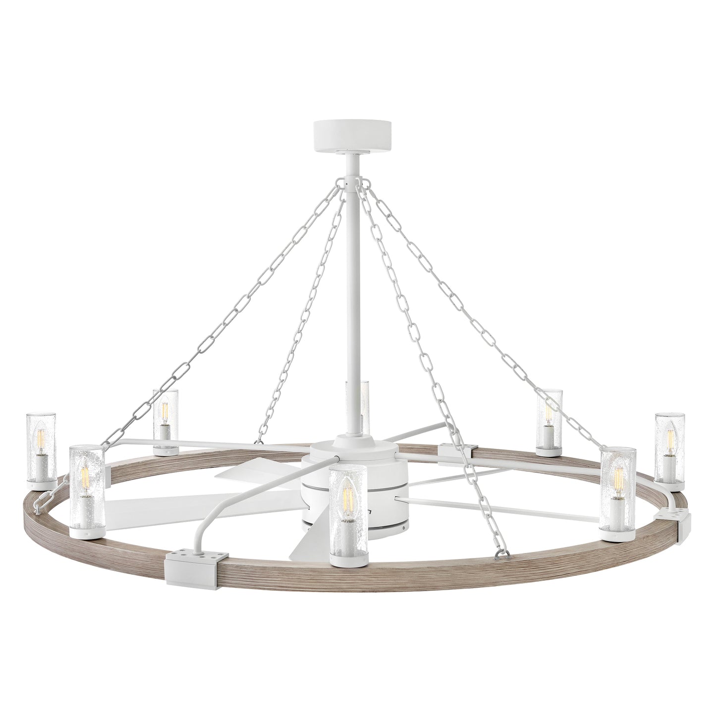 Sawyer 52" LED Smart Fandelier - Matte White