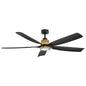 Bodin 64" LED Smart Fan - Heritage Brass