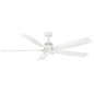 Bodin 64" LED Smart Fan - Matte White