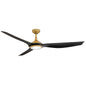 Talan 64" LED Smart Fan - Heritage Brass